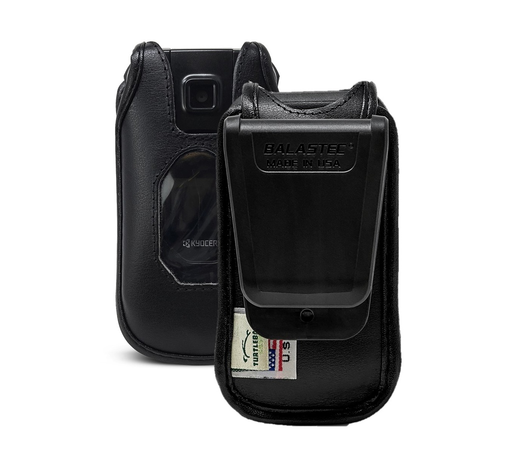 Turtleback Leather Fitted Case with Unbreakable Balastec Removable Swivel Belt Clip for Kyocera DuraXV Extreme Extreme DuraXA Equip DuraXE Epic